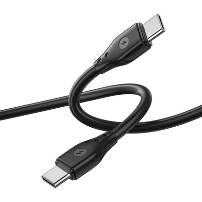 USB-C data- en oplaadkabel - USB-C WiWu Wi-C002, 67W, 1m, Zwart 