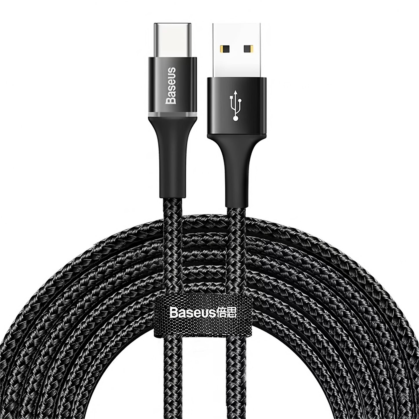 Baseus Halo USB-A - USB-C Data and Charging Cable, 18W, 3m, Black