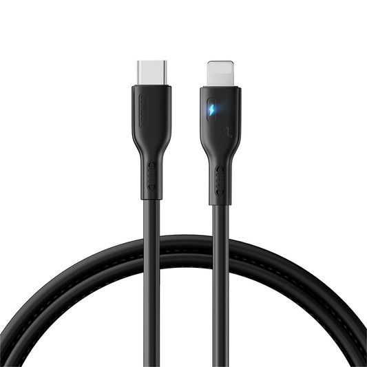 USB-C - Lightning Data- en Oplaadkabel Joyroom A13, 20W, 1.2m, Zwart