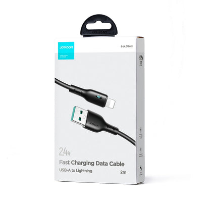 USB-A - Lightning Data- en Oplaadkabel Joyroom A13, 18W, 2m, Zwart