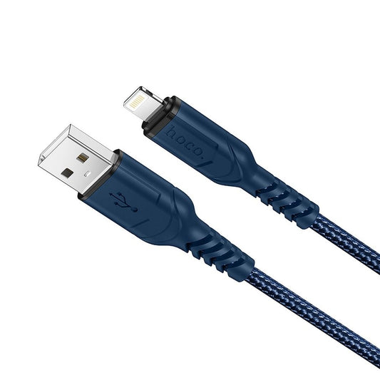 USB-A - Lightning Data- en Oplaadkabel HOCO X59 Victory, 18W, 1m, Blauw