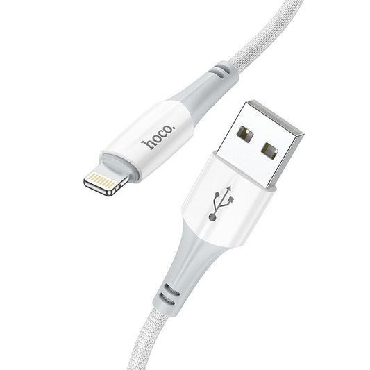 Data- en Oplaadkabel USB-A - Lightning HOCO X70, 18W, 1m, Wit
