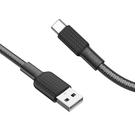 Data- en Oplaadkabel USB-A - USB-C HOCO X69, 18W, 1m, Zwart