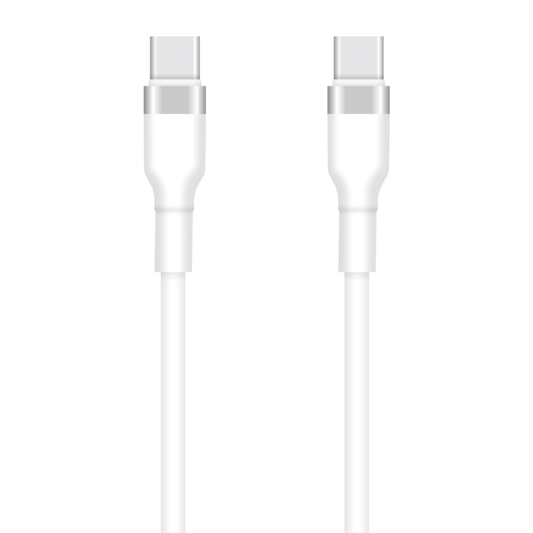 Data- en Oplaadkabel USB-C - USB-C Setty, 60W, 1m, Wit