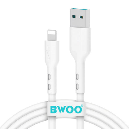 Data- en Oplaadkabel USB-A - Lightning BWOO X172L, 18W, 1m, Wit