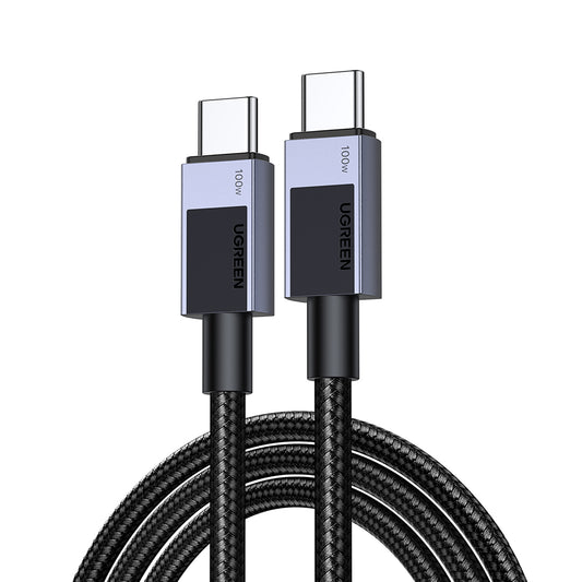 USB-C Data- en Oplaadkabel - USB-C UGREEN L512, 100W, 3m, Gri