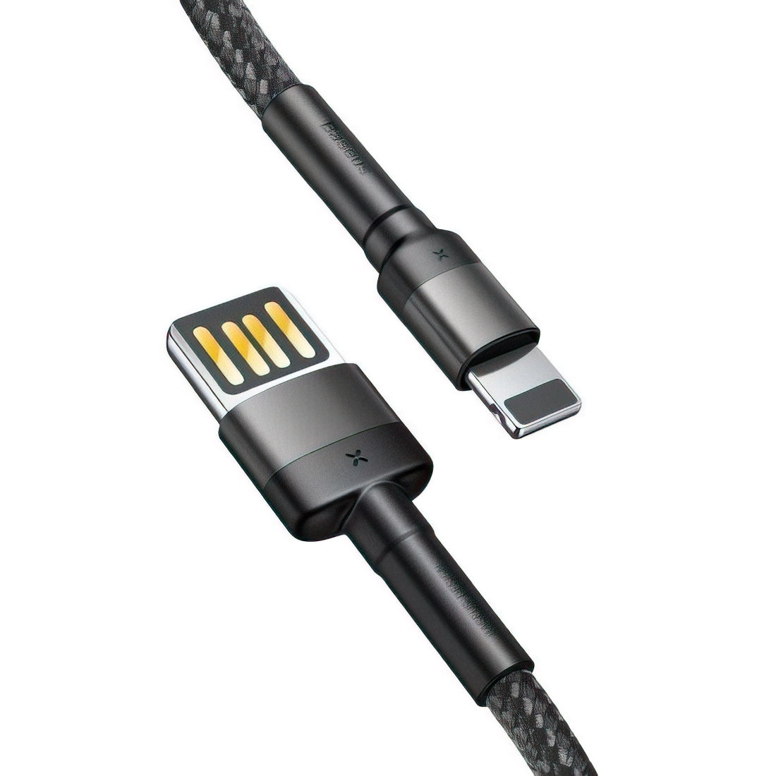USB-A - Lightning Baseus Cafule Special Edition Data- en Oplaadkabel, 18W, 1m, Grijs CALKLF-GG1