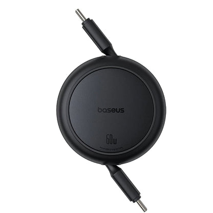 USB-C Data and Charging Cable - USB-C Baseus Free2Pull Mini Retractable, 60W, 1m, Black P10364500111-01