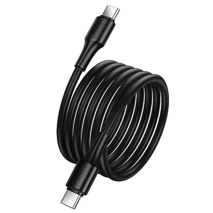 USB-C Data- en Oplaadkabel - USB-C HOCO X120, 60W, 1m, Zwart