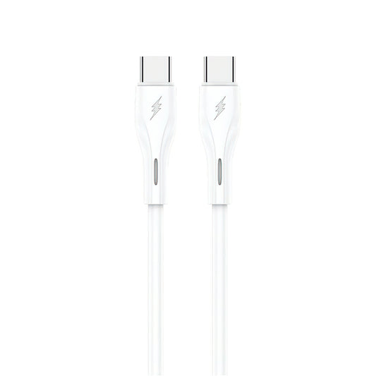 USB-C Data- en Oplaadkabel - USB-C Sendem M36C, 66W, 1m, Wit