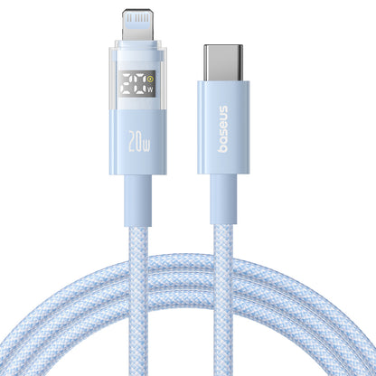 Data- en Oplaadkabel USB-C - USB-C Baseus Display 2, 100W, 1m, Blauw P10382702311-00