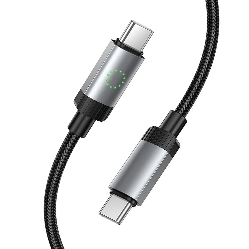 USB-C Data- en Oplaadkabel - USB-C HOCO X117, 60W, 1m, Zwart