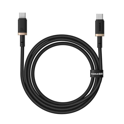 Data- en Oplaadkabel USB-C - USB-C Baseus Dura Series, 100W, 1m, Goud P10377803U01-00