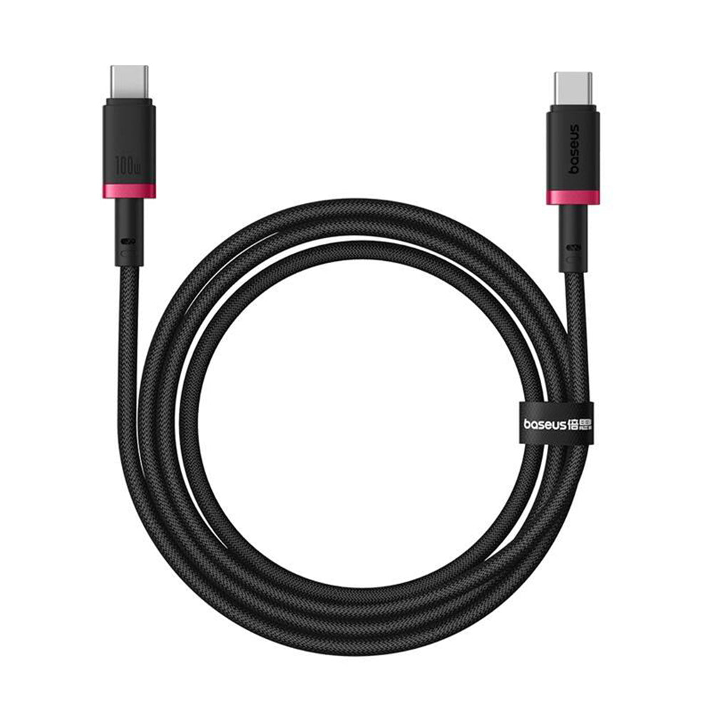 USB-C Data en Oplaadkabel - USB-C Baseus Dura Series, 100W, 1m, Rood P10377803U01-01