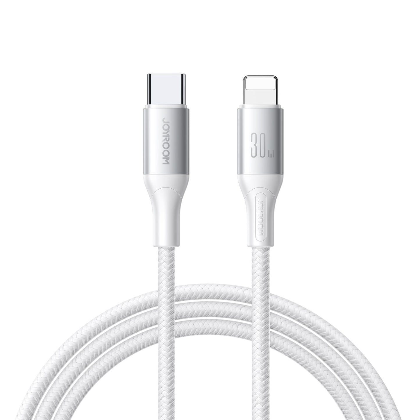 USB-C - Lightning Data en Oplaadkabel Joyroom S-A28 Flash, 30W, 1m, Wit