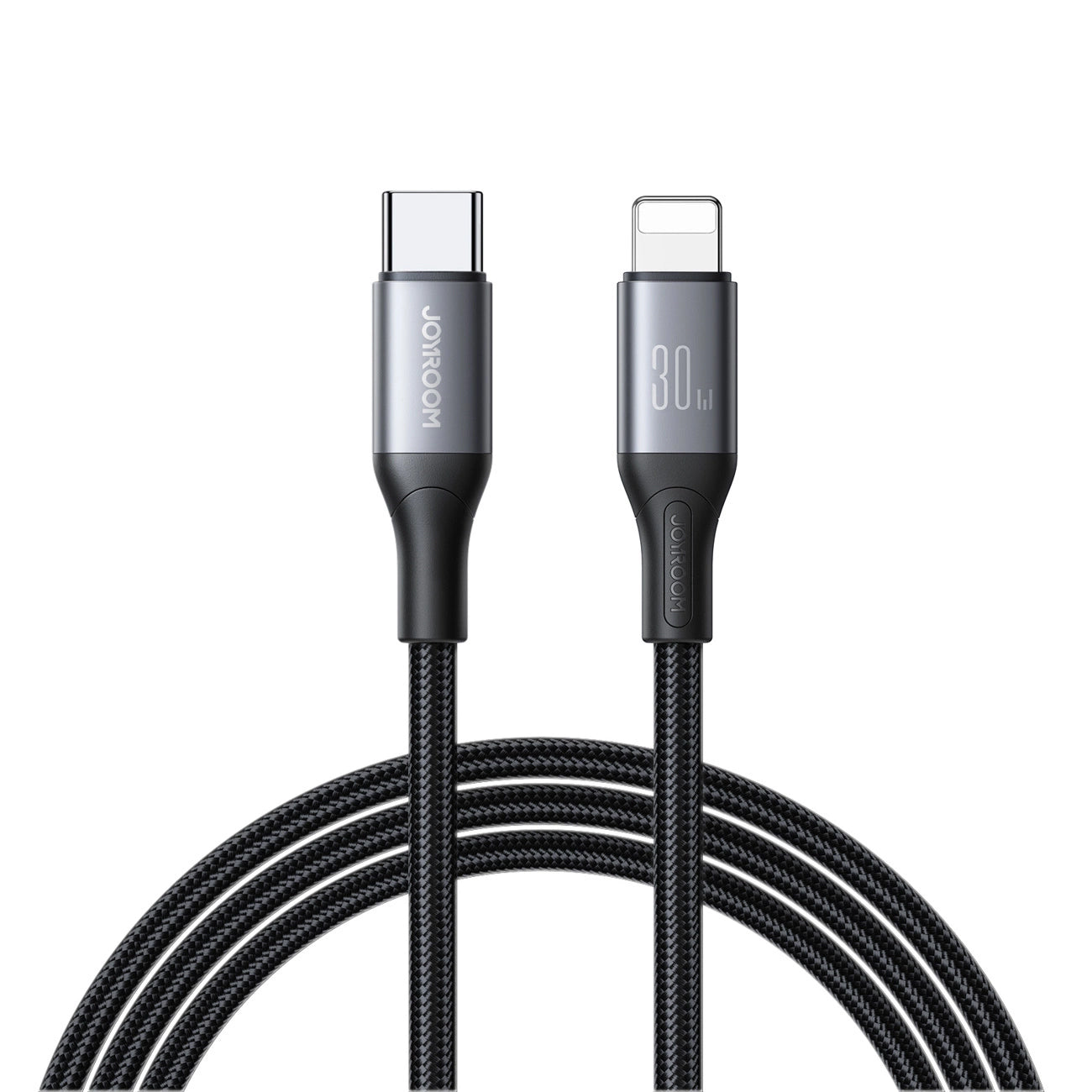 USB-C - Lightning Data en Oplaadkabel Joyroom S-A28 Flash, 30W, 1m, Zwart