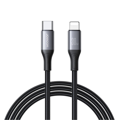 USB-C - Lightning Data en Oplaadkabel Joyroom S-A28 Flash, 30W, 1m, Zwart