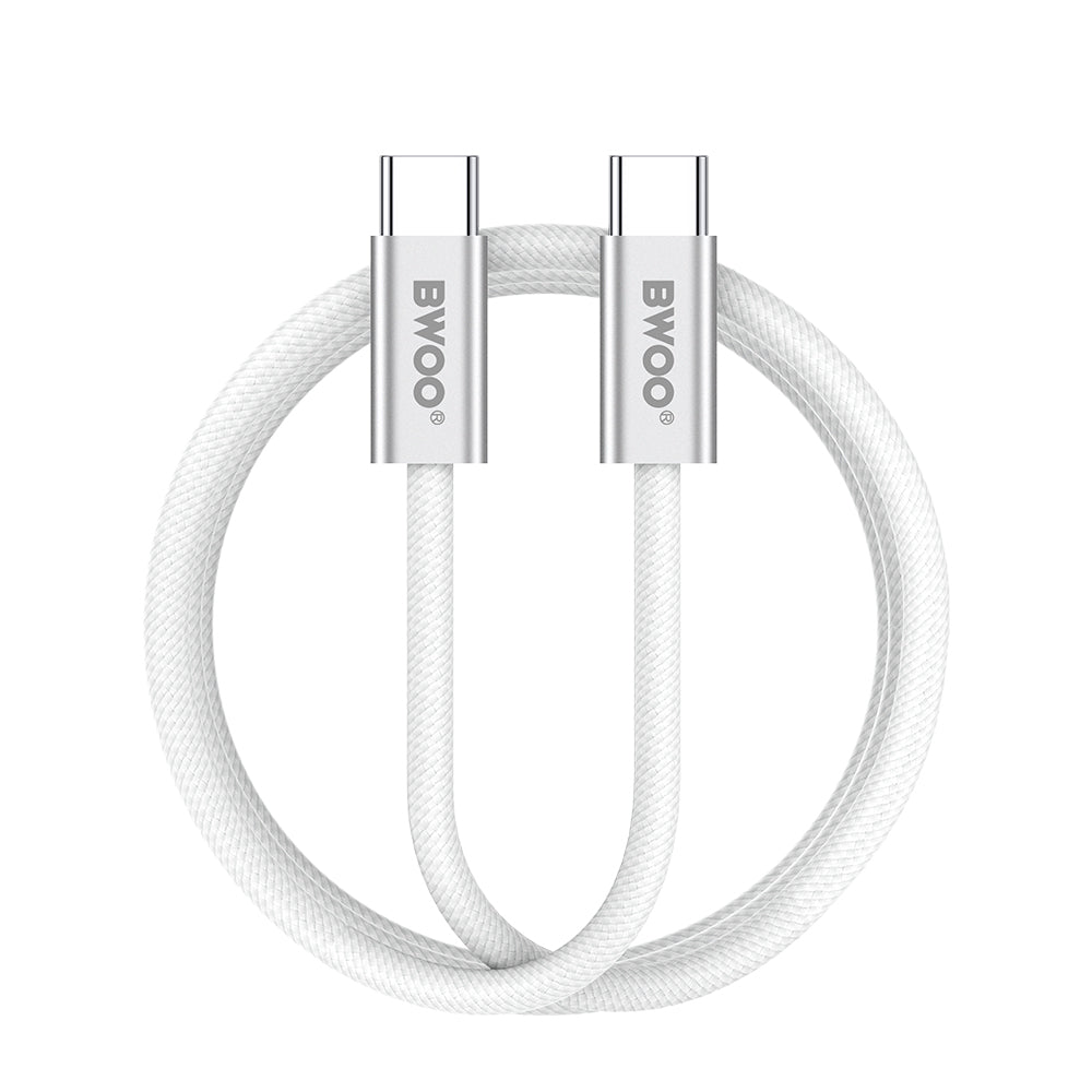 USB-C Data en Oplaadkabel - USB-C BWOO BO-X317C, 240W, 1m, Wit