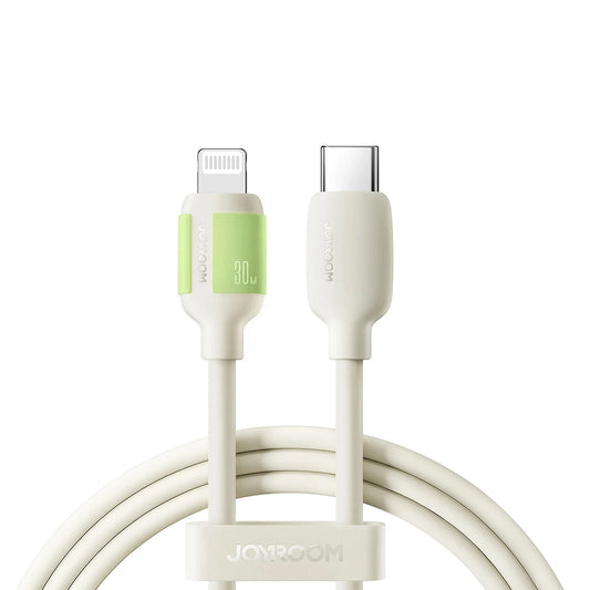 USB-C - Lightning Data- en Oplaadkabel Joyroom S-A53, 30W, 2m, Beige