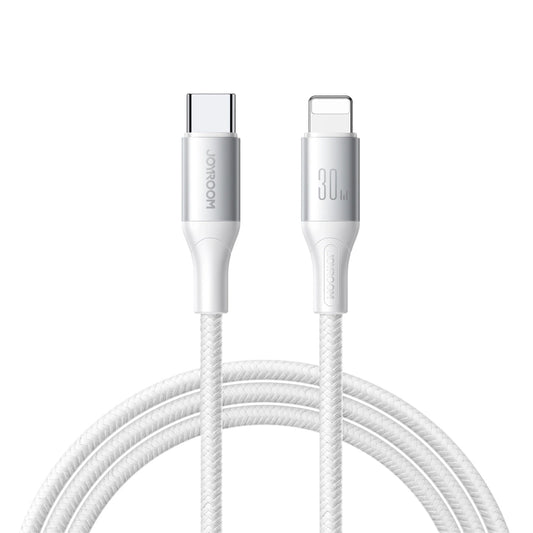 USB-C - Lightning Data- en Oplaadkabel Joyroom S-A28 Flash, 30W, 2m, Wit