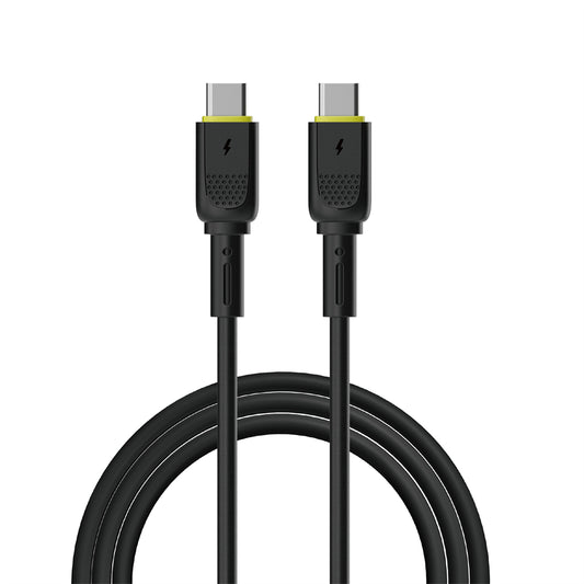 Data- en Oplaadkabel USB-C - USB-C WiWu Wi-C034, 60W, 1.2m, Zwart