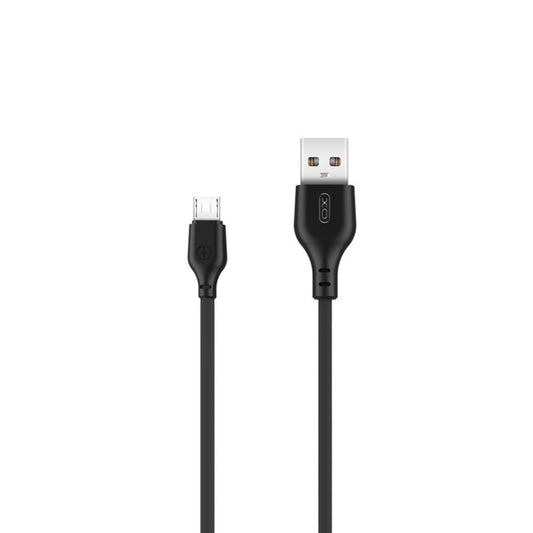 USB-A - microUSB Data en Oplaadkabel XO Design NB103, 18W, 1m, Zwart