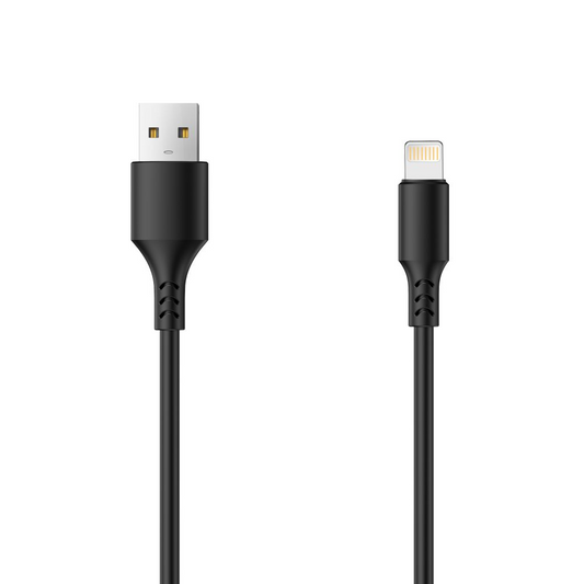 Data- en Oplaadkabel USB-A - Lightning Setty, 18W, 1m, Zwart