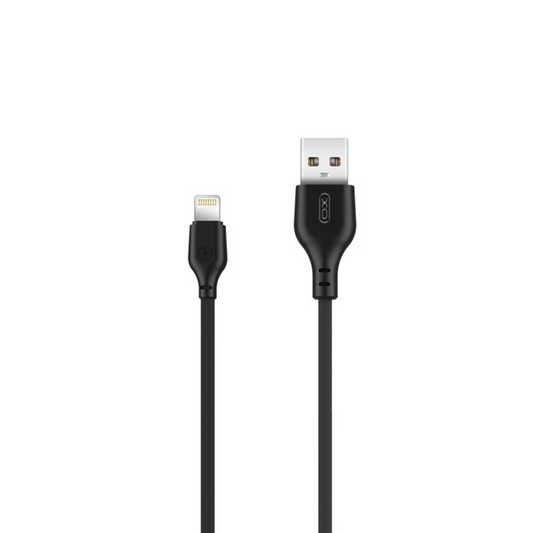 USB-A - Lightning Data en Oplaadkabel XO Design NB103, 18W, 1m, Zwart