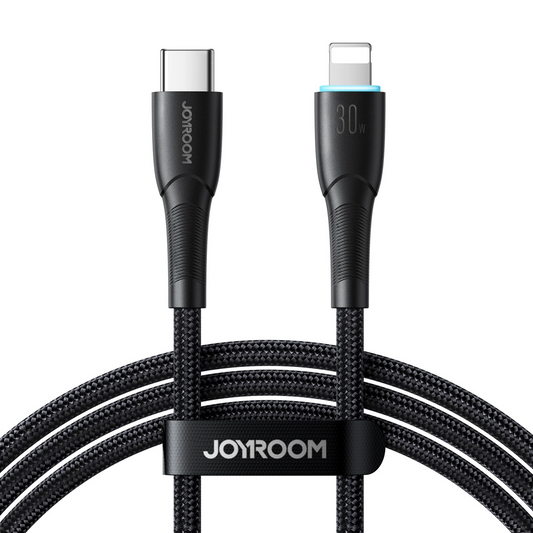 USB-C - Lightning Data en Oplaadkabel Joyroom S-A32, 30W, 1m, Zwart