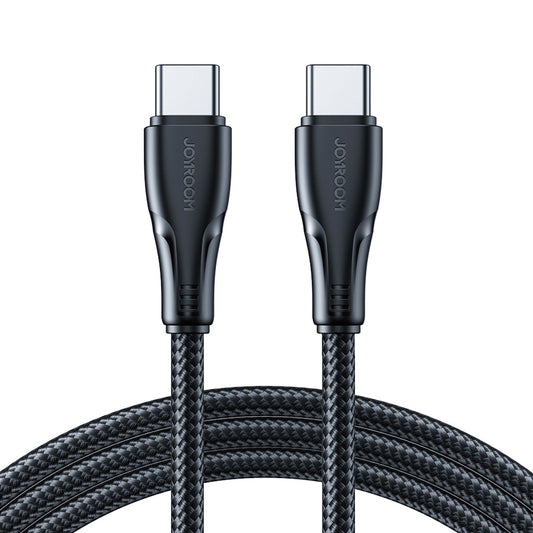 USB-C Data- en Oplaadkabel - USB-C Joyroom S-A11, 60W, 0.25m, Zwart