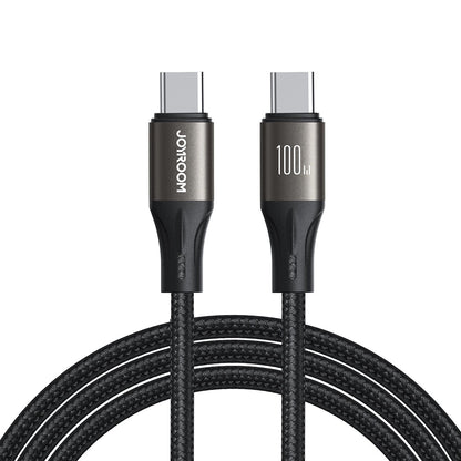USB-C Data- en Oplaadkabel - USB-C Joyroom S-A25 Light-Speed, 100W, 1.2m, Zwart
