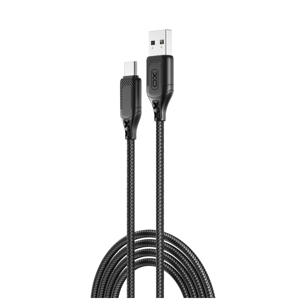 Data- en Oplaadkabel USB-A - USB-C XO Design NB235, 18W, 1m, Zwart