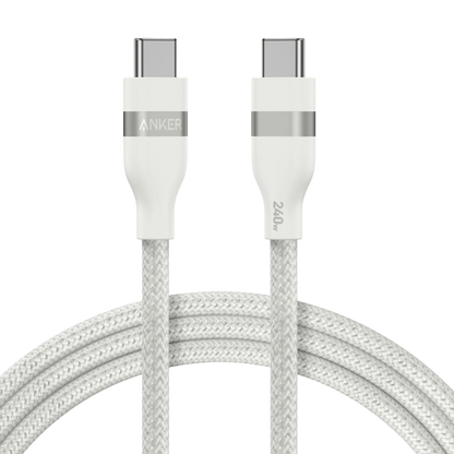 USB-C Data- en Oplaadkabel - USB-C Anker, 240W, 1.8m, Wit A82E2H22