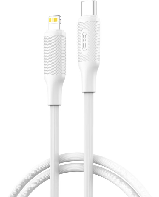USB-C - Lightning Data en Oplaadkabel XO Design NB-Q265A, 27W, 1m, Wit