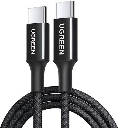 USB-C Data- en Oplaadkabel - USB-C UGREEN L501, 60W, 2m, Zwart