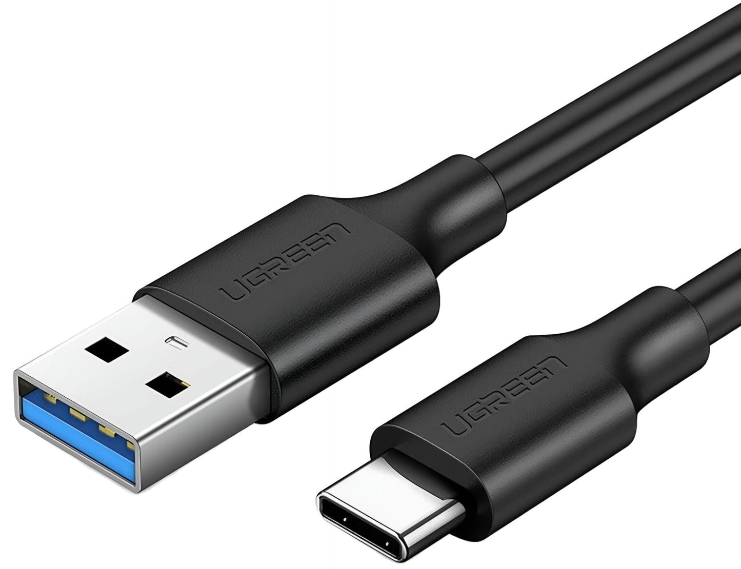 USB-A - USB-C Data- en Oplaadkabel UGREEN US184, 18W, 0.5m, Zwart