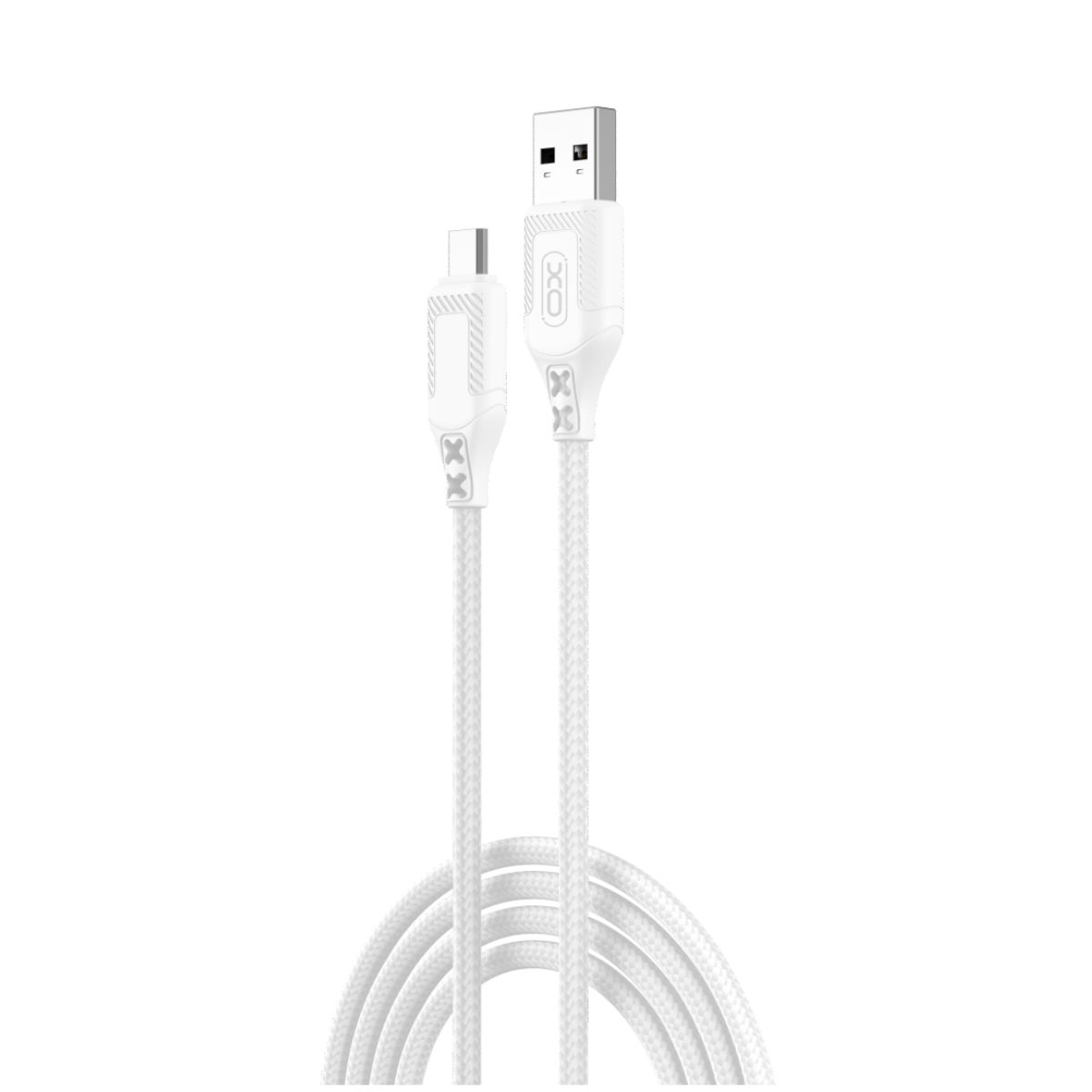 Data- en Oplaadkabel USB-A - microUSB XO Design NB235, 18W, 1m, Wit