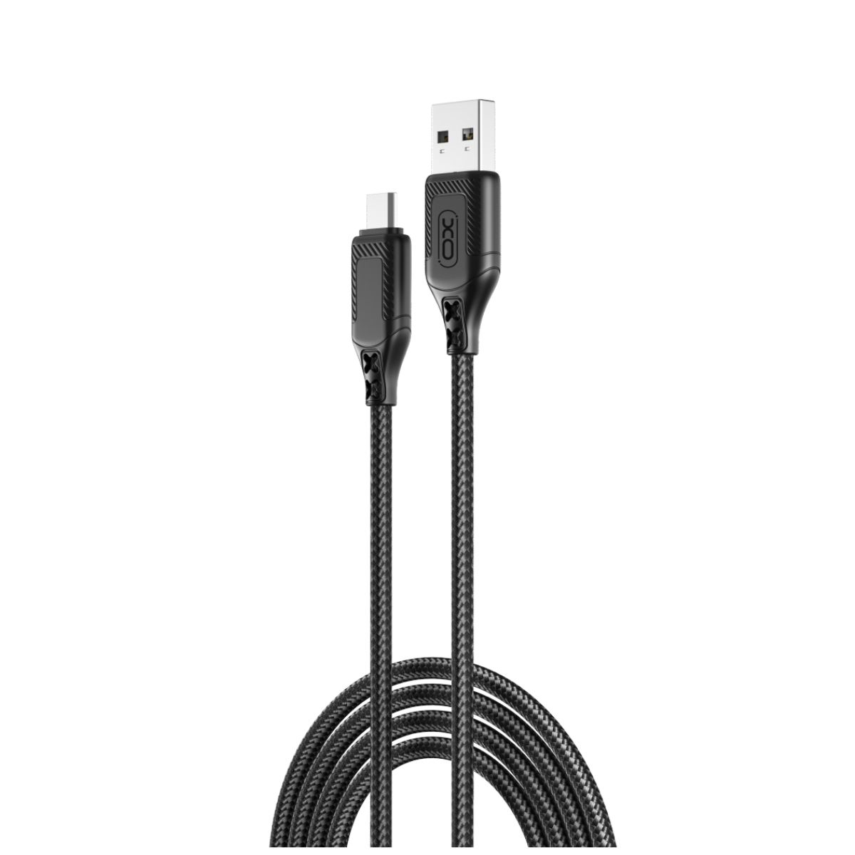 Data- en Oplaadkabel USB-A - microUSB XO Design NB235, 18W, 1m, Zwart