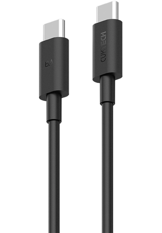USB-C Data- en Oplaadkabel - USB-C Cuktech, 240W, 1.5m, Zwart CKCTC615NCBK