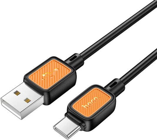 USB-A to USB-C Data and Charging Cable HOCO X108, 18W, 1m, Black
