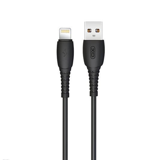 Data- en Oplaadkabel USB-A - Lightning XO Design NB-P163, 18W, 1m, Zwart