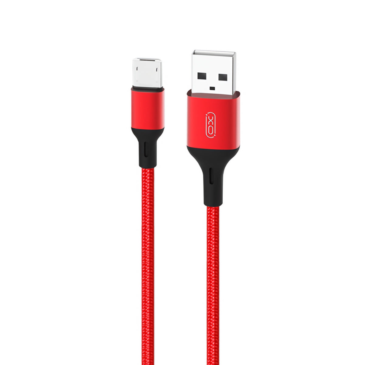 Data- en Oplaadkabel USB-A - microUSB XO Design NB143, 18W, 2m, Rood