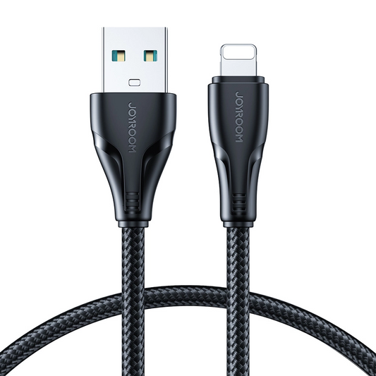 USB-A - Lightning Data- en Oplaadkabel Joyroom S-A11, 18W, 1.2m, Zwart