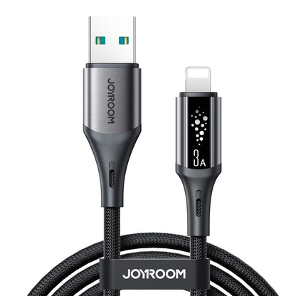 Data- en Oplaadkabel USB-A - Lightning Joyroom S-A60 StarTalk, 18W, 1.2m, Zwart