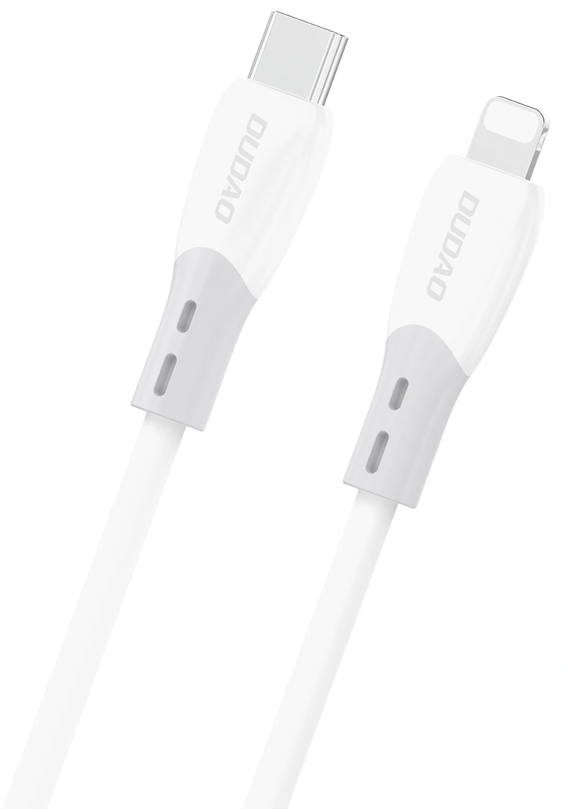 USB-C - Lightning Dudao L25SX Data- en Oplaadkabel, 30W, 1m, Wit