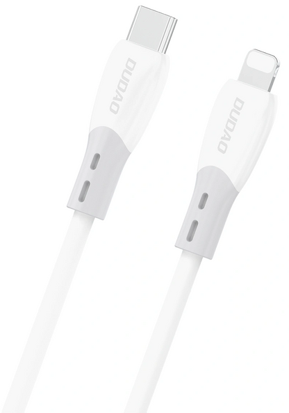 USB-C - Lightning Dudao L25SX Data- en Oplaadkabel, 30W, 1m, Wit