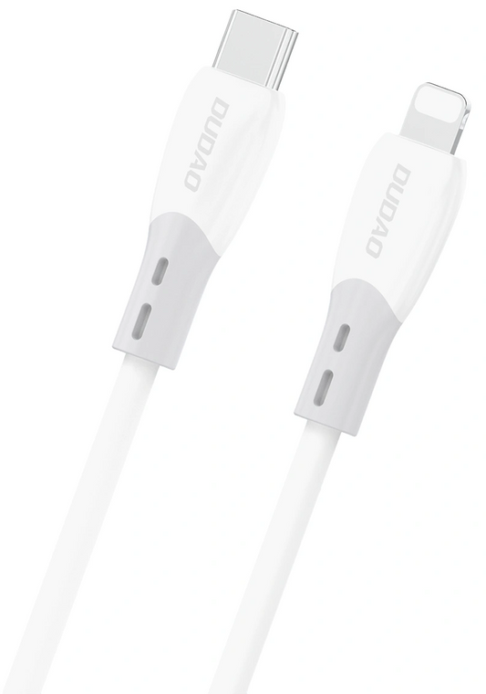 USB-C - Lightning Dudao L25SX Data- en Oplaadkabel, 30W, 1m, Wit