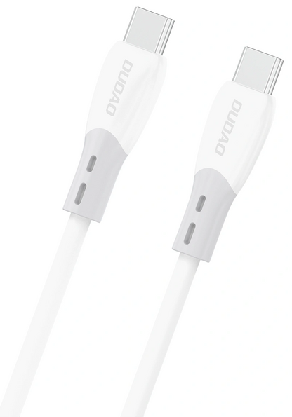 USB-C Data- en Oplaadkabel - USB-C Dudao L25SC, 60W, 1m, Wit