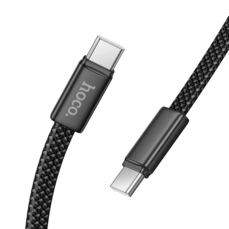 USB-C Data- en Oplaadkabel - USB-C HOCO X125, 60W, 1m, Zwart