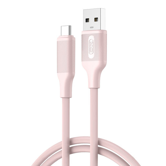 Data- en Oplaadkabel USB-A - USB-C XO Design NB265, 18W, 1m, Roze